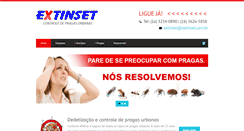 Desktop Screenshot of extinset.com.br